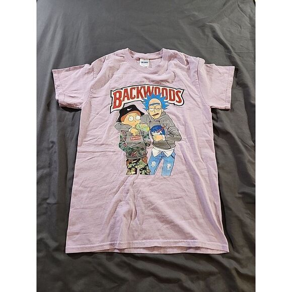 Gildan Other - Rick And Morty Backwoods Supreme T Purple Shirt Size Small‎ By Gildan